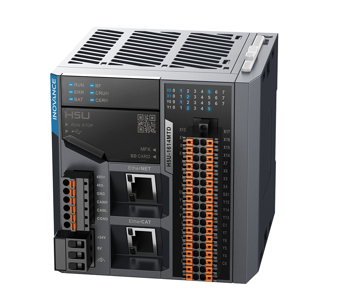 汇川INOVANCEH5U系列EtherCAT总线高性能小型PLC